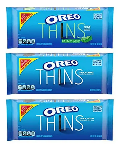 Paquete De Variedad De Galletas Oreo Thins Con Crema Saboriz