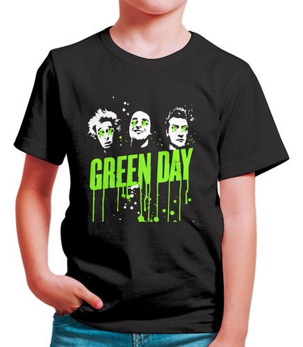 Polo Niño Green Day Faces (d1283 Boleto.store)
