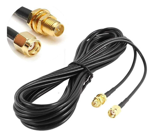 Cable De Extensin Coaxial Rp-sma De 32.8ft, Conector Macho A