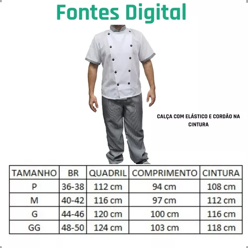 Calça xadrez para uniformes de cozinha chef restaurante gastronomia  cozinheiro hotéis alimentação tecido pied poule – kit 10 pçs – Uniformes e  Fardamentos Profissionais. UniAlpha Uniformes.