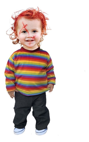 Disfraz De Chucky - Disfraz De Halloween - Disfraces Chucky - Disfraz Halloween Disfraces Para Bebé, Niños Y Niñas Traje