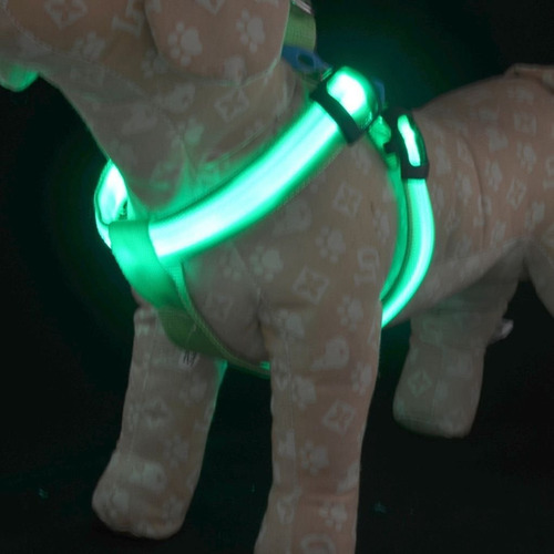 Imagen 3 de 3 de Arnés Para Perro Mascota Pequeño Con Luz Led Ref: Mck7022