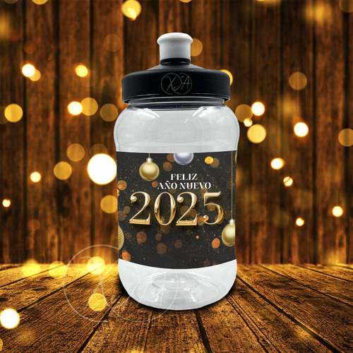 Recuerdos Vasos Año Nuevo 500 Ml Cilindro Con Chupon X 60