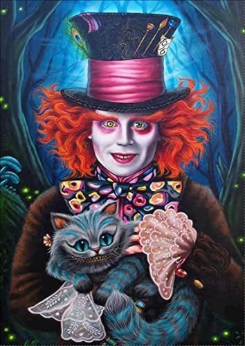 Pintura De Diamantes 5d Diseño Mad Hatter