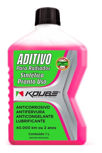 Aditivo Rosa Sintético Pronto Uso Radiador 1 L Koube