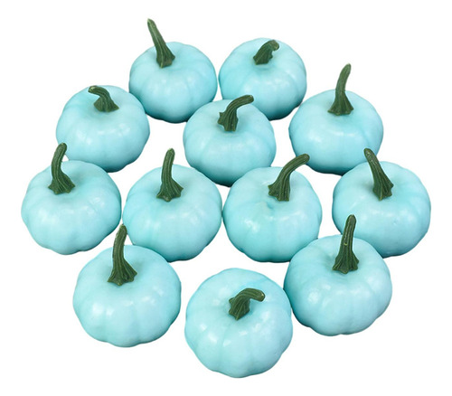 . 12 Piezas De Calabazas Falsas, Modelo De Verduras Azul