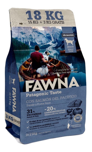 Alimento Fawna Perro Adulto Raza Mediana/grande 15 Kg +3 Kg