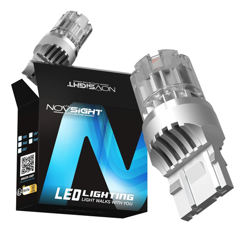 Bombilla Led Novsight, 300 % Brillante 7440, Luz De Freno Ro