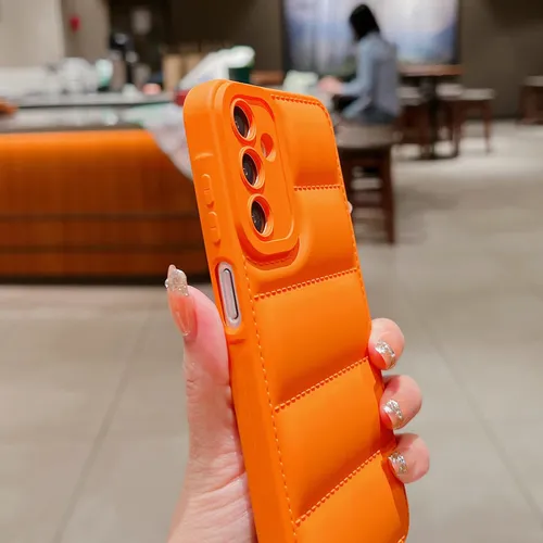 Funda Para Samsung Galaxy S24 Fe Acolchado Naranja