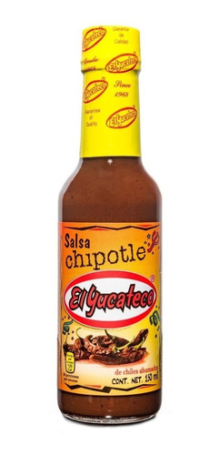 Salsa Chipotle El Yucateco 150 Ml. Origen Mexico