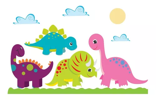 Adesivo Infantil Zoo Safari Dino Dinossauro M06 – Quartinho Decorado