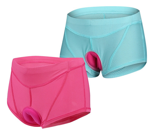 Pantalones Cortos De Ciclismo 3d Bicicleta Mujer 2 Piezas Ca