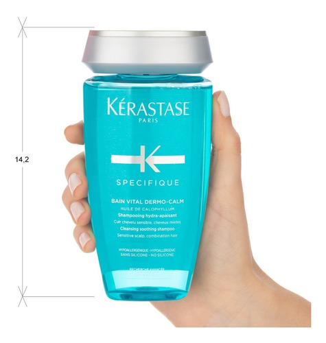 E- R+ Shampoo Kerastase Bain Vital Cuero Cabelludo Sensible