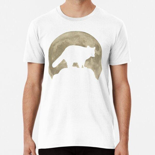 Remera Racoon Moon Forest Animal Lovers Algodon Premium