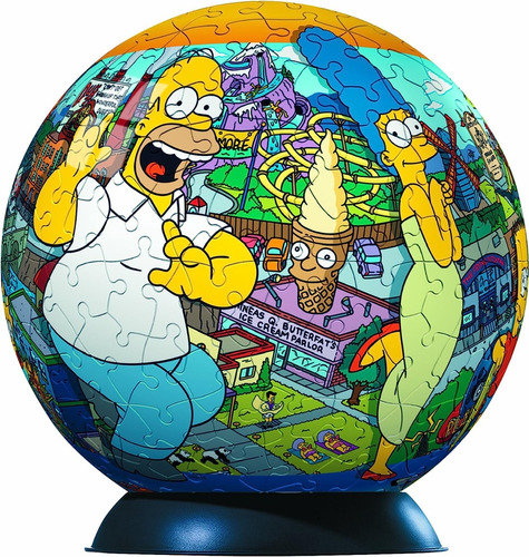 Rompecabezas En Esfera Ravensburger Los Simpsons 240 Piezas