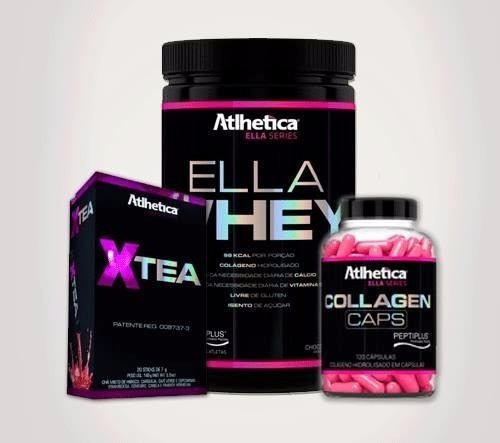 Combo Whey Protein Ella  + Colageno + Xtea - Atlhetica