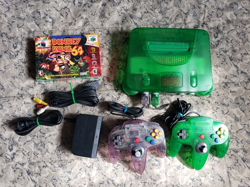 Nintendo 64 Jungle Green Donkey Kong 64 Expansion Pak