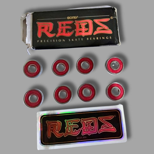 Rolamentos Red Bones Red Skate Patins Longboards Vermelho