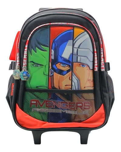 Mochila Con Carro Avengers 16 Pulgadas Legitima Cresko