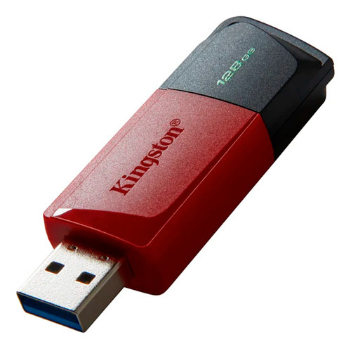 Unidad flash Kingston Datatraveler Exodia M de 128 GB Dtxm 3.2, color rojo