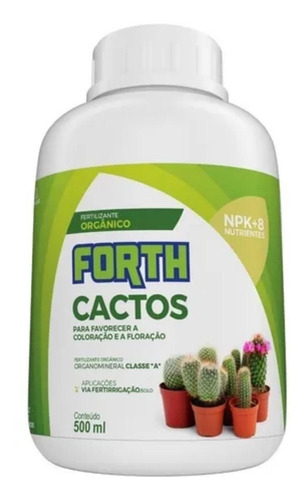 Adubo Fertilizante Forth Cactos 500ml Orgânico Faz 100 L