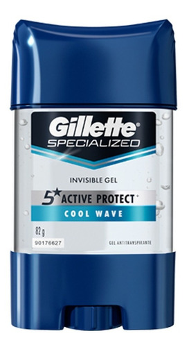 Gillette Clear Gel Cool Wave Desodorante En Gel Hombre 82g