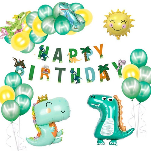 Baby Dinosaurios Globos De Cumpleaños Decoración Kit Fiesta 