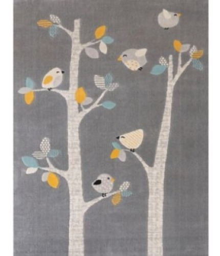 Alfombra Infantil Canvas Birds 120 X 170 Cm - Telecompras Sc