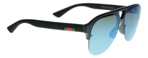Lentes De Sol Gucci Gg0170s Double Bridge Iconic Pilot Italy 59mm Para Hombre