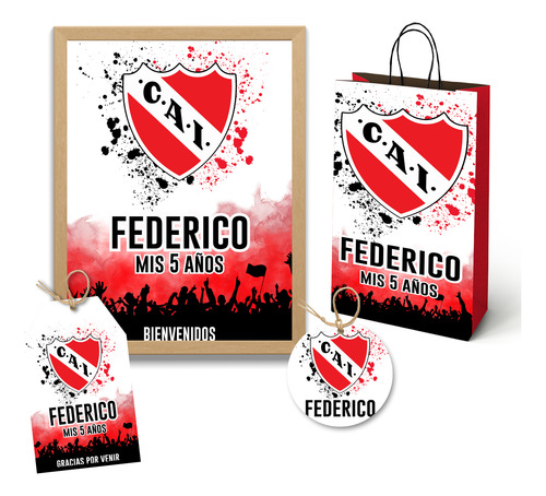 Kit Imprimible Club Atletico Independiente - Personalizado