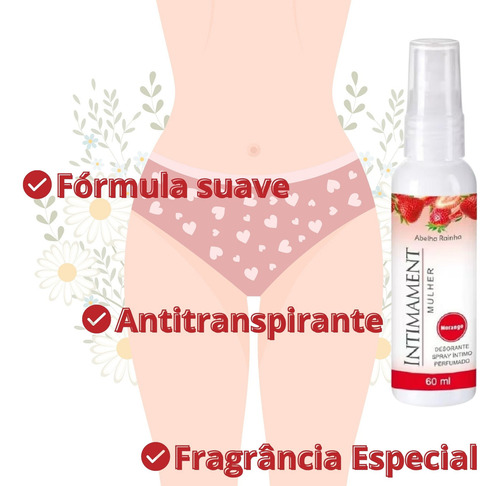 Kit Desodorante Proteção Íntima Intimament Mulher Morango