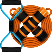 Comprar Elastico Exercicios + Corda Pular Saude Corpo Fit Academia