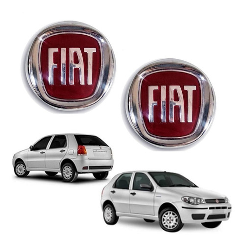 Kit Emblema Fiat Grade Mala Uno 2008  Palio 2008/..g3 +brind