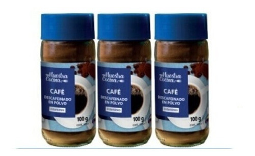 Cafe Instantaneo Descafeinado Nuestra Cocina 100g(1un)-super