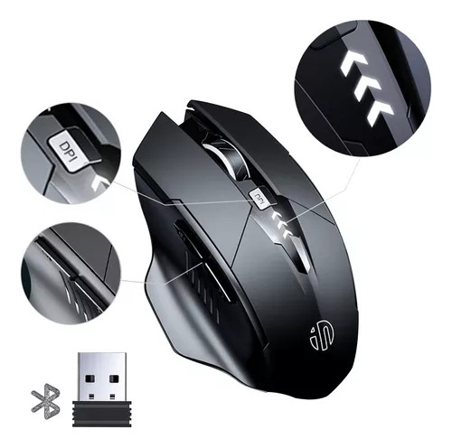 Rechargeable Ultra-thin Wireless Mouse Usb + 2.4 Wireless-1