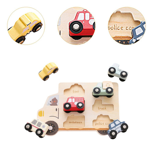 Rompecabezas De Vehículos De Madera, Juguetes, Creatividad,