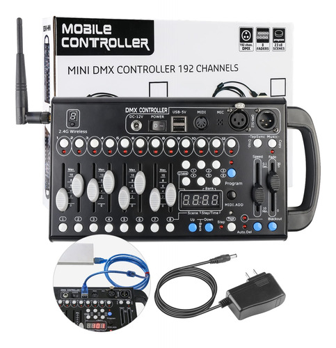 Controlador Inalámbrico Dmx De 192 Canales, Controlador De.
