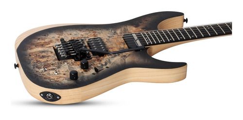 Guitarra eléctrica para zurdo Schecter Reaper-6 FR S de fresno 2019 satin charcoal burst satin con diapasón de ébano