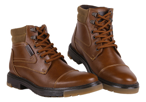 Botin Hombre Casual Café Capa De Ozono 06004227