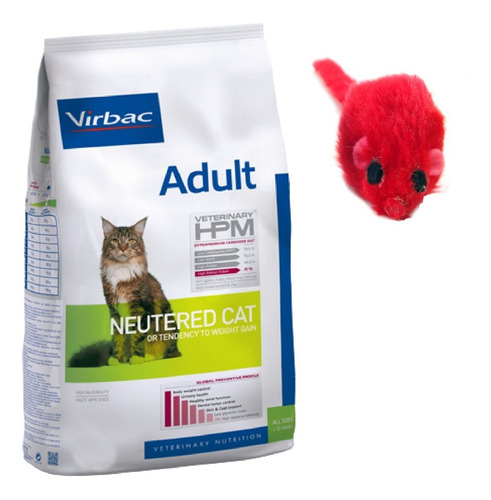 Virbac Hpm Gatos Adultos Y Castrados 1.5 Kg Con Regalo