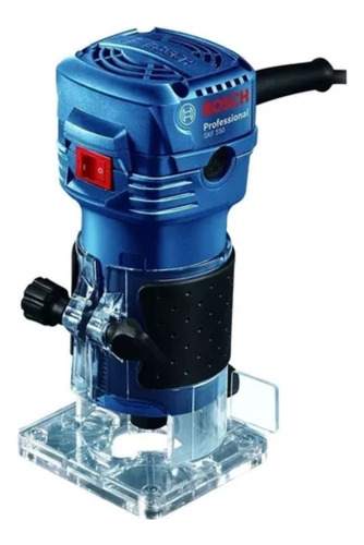 Fresadora Bosch Gkf 550 Professional 33.000 Rpm Color Azul