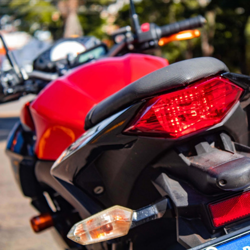 Imagem 8 de 10 de Moto Kawasaki Z 300 Laranja Ano 2018 Com Baixo Km