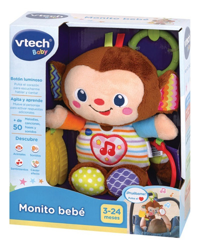 Monito Bebe Vtech +50 Melodias Con Mordillo Y Espejo