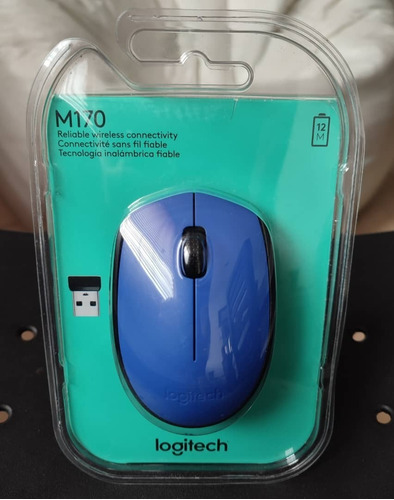 Mouse Inalámbrico Logitech M170 Color Azul Ratón