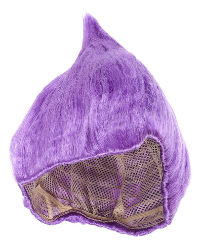 Peluca Morada De Carnaval Con Forma De Llama Para Cosplay, F