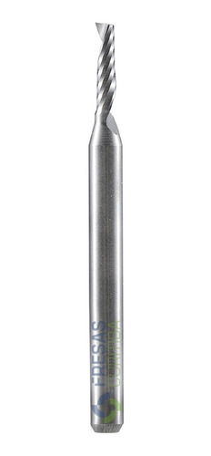 Fresa Topo 1 Corte 3.175x2x17mm Acrílico Mdf, Pvc Exp. Cnc