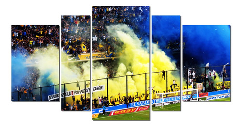 Cuadro De La 12 Boca Juniors - Moderno Poliptico Decorativo