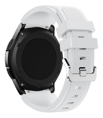 Correa Deportiva Texturizada Para Smartwatch Colmi C81 Blanco 2.2 Cm