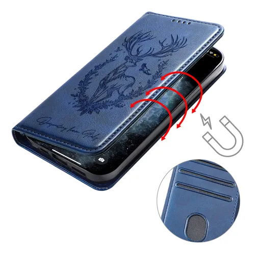 Funda Tipo Cartera Para Oppo Find X3 Lite/reno5 Pro/realme X7 Pro Ultra Funda Tipo Cartera Con Tarjetero Y Soporte, Funda De Piel Sintética