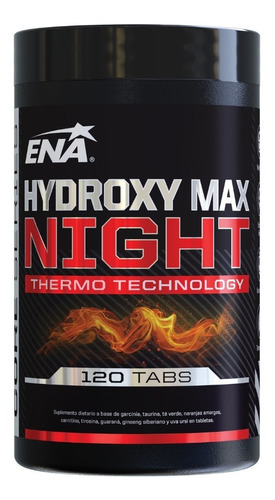 Hydroxy Max Night X120 Tabs Ena Quemador Termogenico